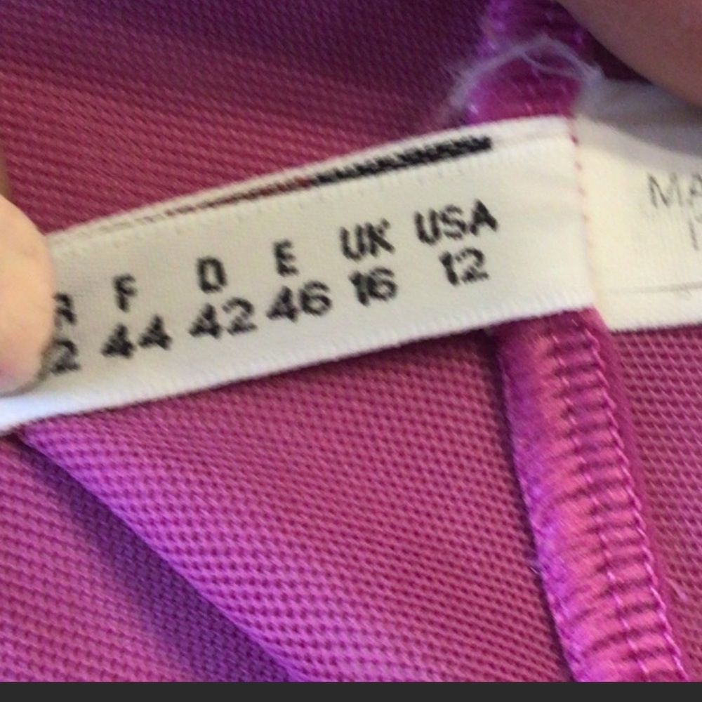 LA PERLA PURPLE LACE BABYDOLL LINGERIE SLIP SIZE 12 - Picture 16 of 16